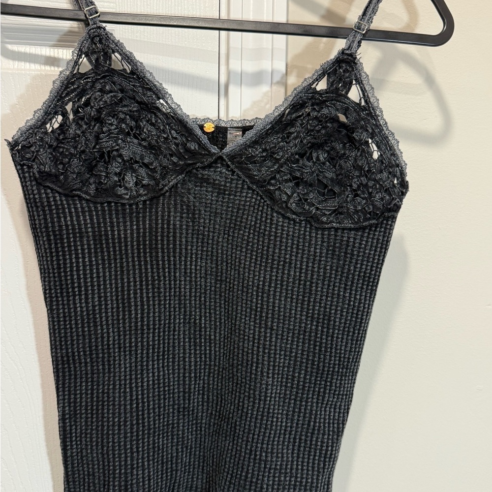 Free People One Knit Cami in Tarmac - Picture 9 of 11